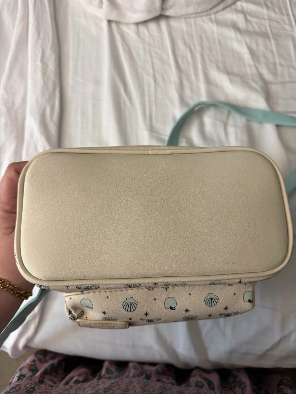 Disney Cream & Light Blue Princess Mini Backpack by Loungefly